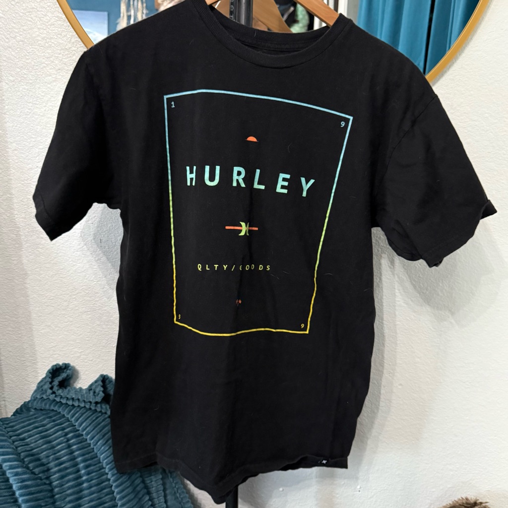 Hurley Black And Blue Surfing Tee Surfing